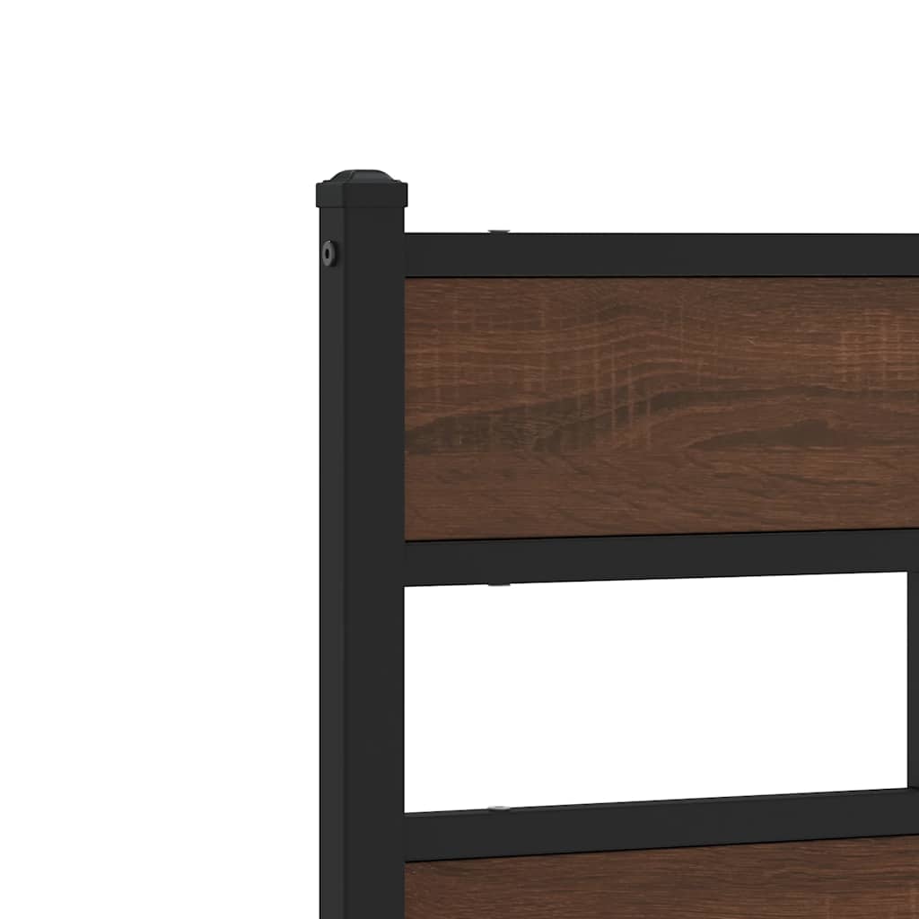 Replace Headboard Brown Oak 180 cm Steel and Engineered Wood