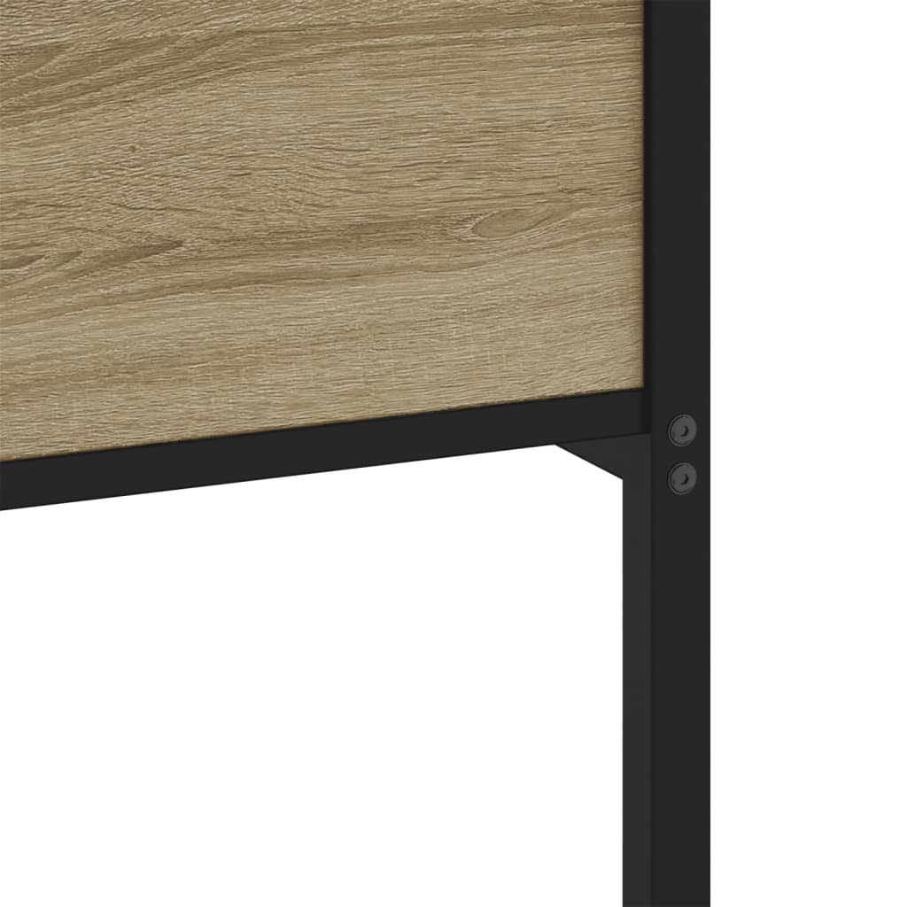 Bed Frame without Mattress Sonoma Oak 100x190 cm Engineered Wood