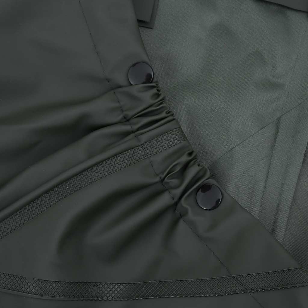 Chest Waders with Boots Dark Green Size 45