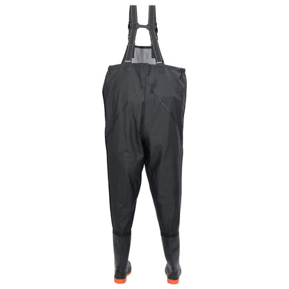 Chest Waders with Boots Black Size 39