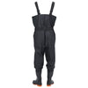 Chest Waders with Boots and Belt Black Size 42