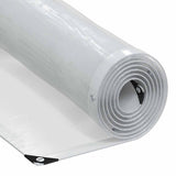 Clear Tarpaulin with Eyelets 1x4 m Polyethylene