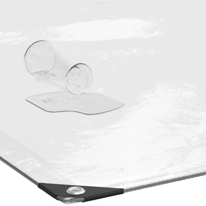 Clear Tarpaulin with Eyelets 3x5 m Polyethylene
