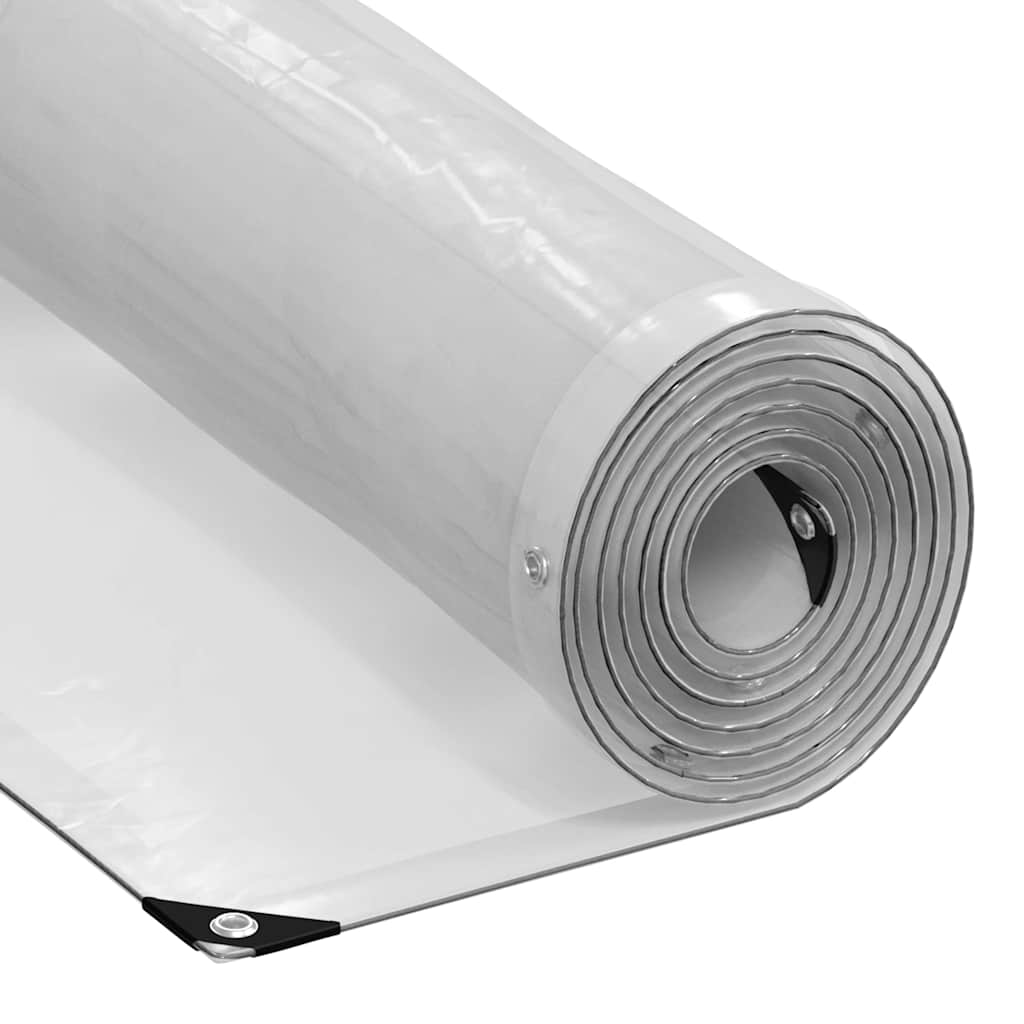 Clear Tarpaulin with Eyelets 3x10 m Polyethylene
