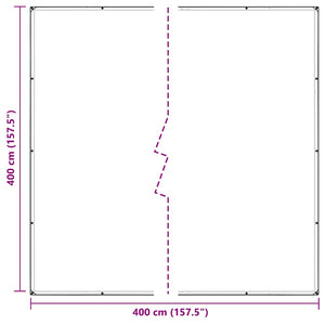 Clear Tarpaulin with Eyelets 4x4 m Polyethylene