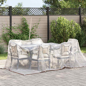 Clear Tarpaulin with Eyelets 3x4 m Polyethylene