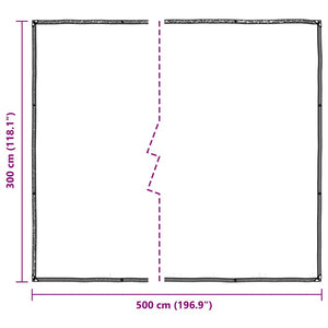 Clear Tarpaulin with Eyelets 3x5 m Polyethylene