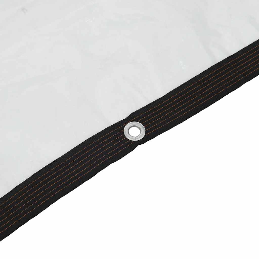 Clear Tarpaulin with Eyelets 9.8x19.7' Polyethylene