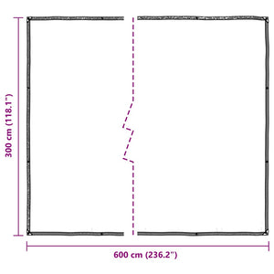 Clear Tarpaulin with Eyelets 3x6 m Polyethylene