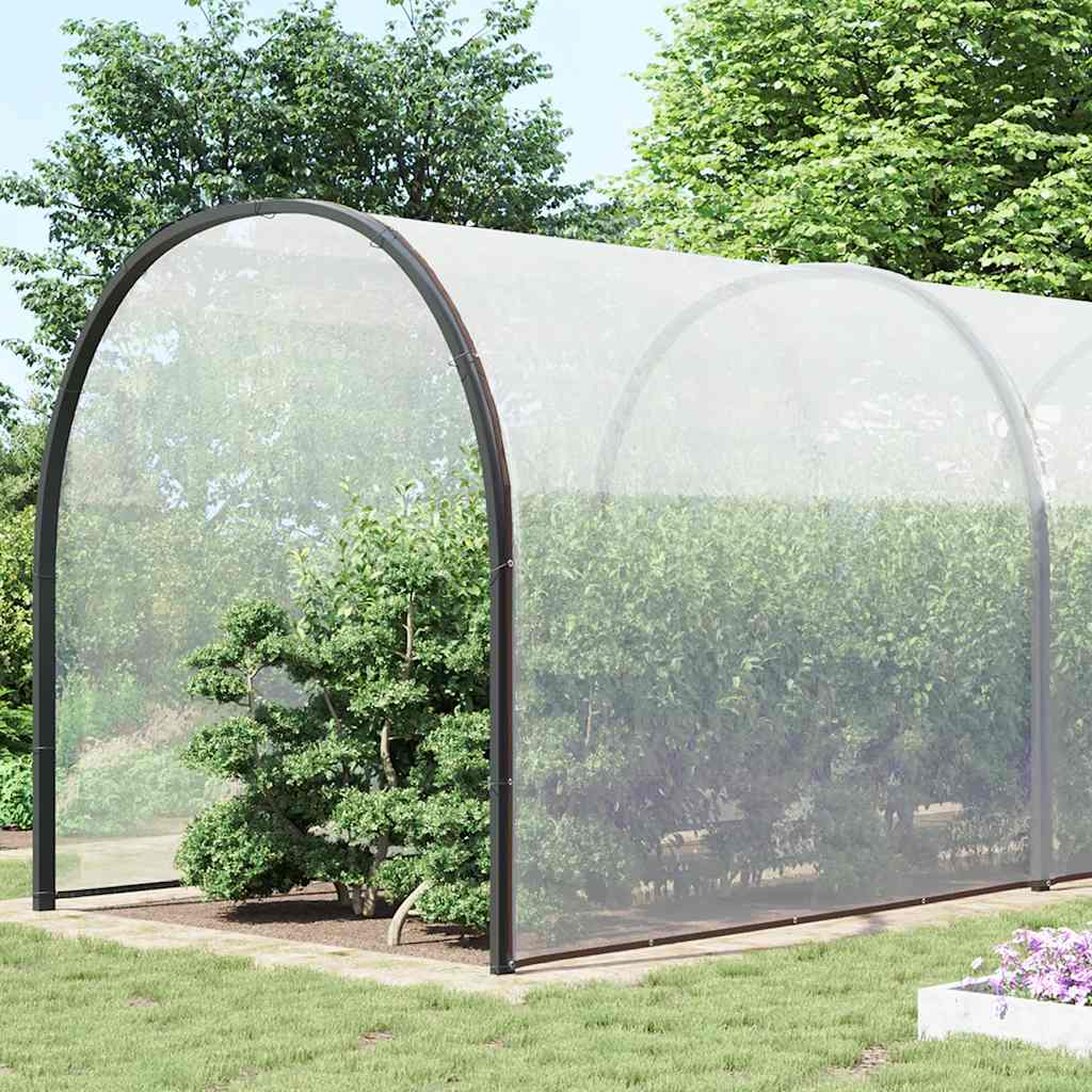 Clear Tarpaulin with Eyelets 10x12 m Polyethylene