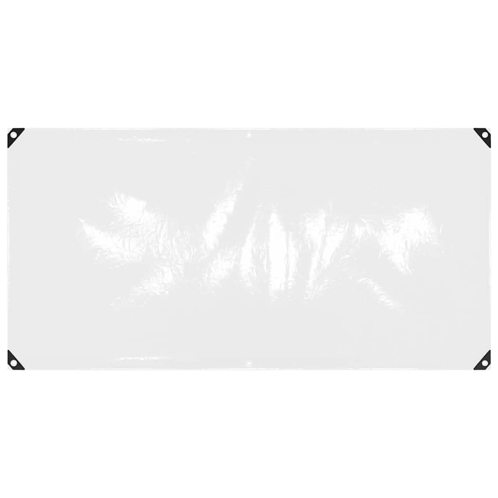 Clear Tarpaulin with Eyelets 1x2 m PVC