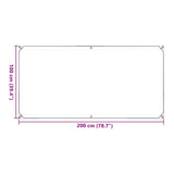 Clear Tarpaulin with Eyelets 1x2 m PVC