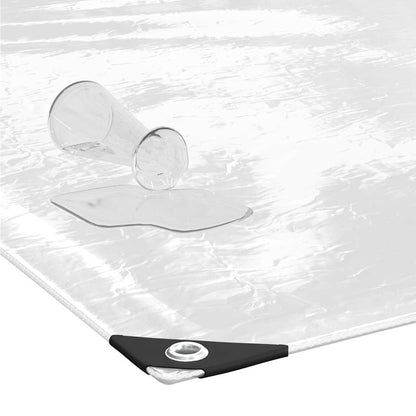 Clear Tarpaulin with Eyelets 5x8 m PVC