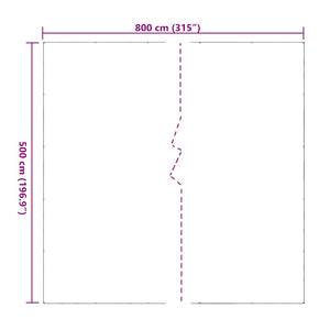 Clear Tarpaulin with Eyelets 5x8 m PVC