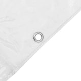 Clear Tarpaulin with Eyelets 5x10 m PVC