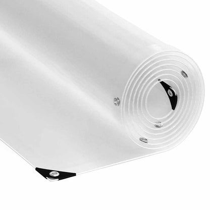 Clear Tarpaulin with Eyelets 8x8 m PVC