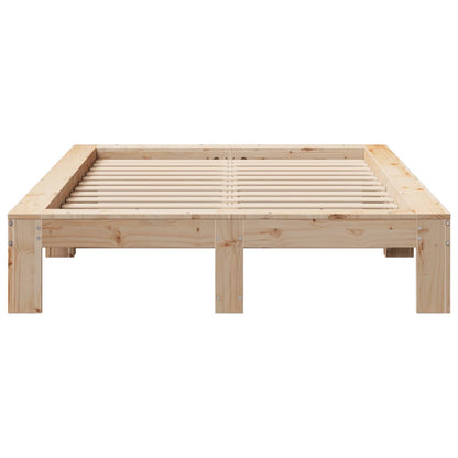 Bed Frame without Mattress 120x190 cm Small Double Solid Wood Pine