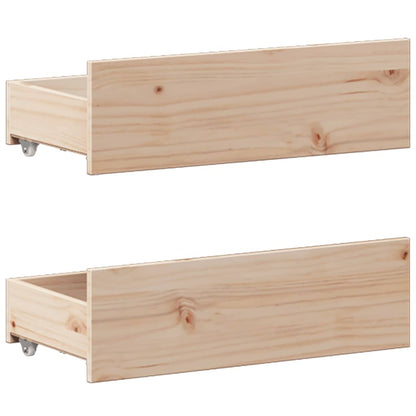 Bed Frame without Mattress with Headboard 180x200 cm Super King Solid Wood Pine