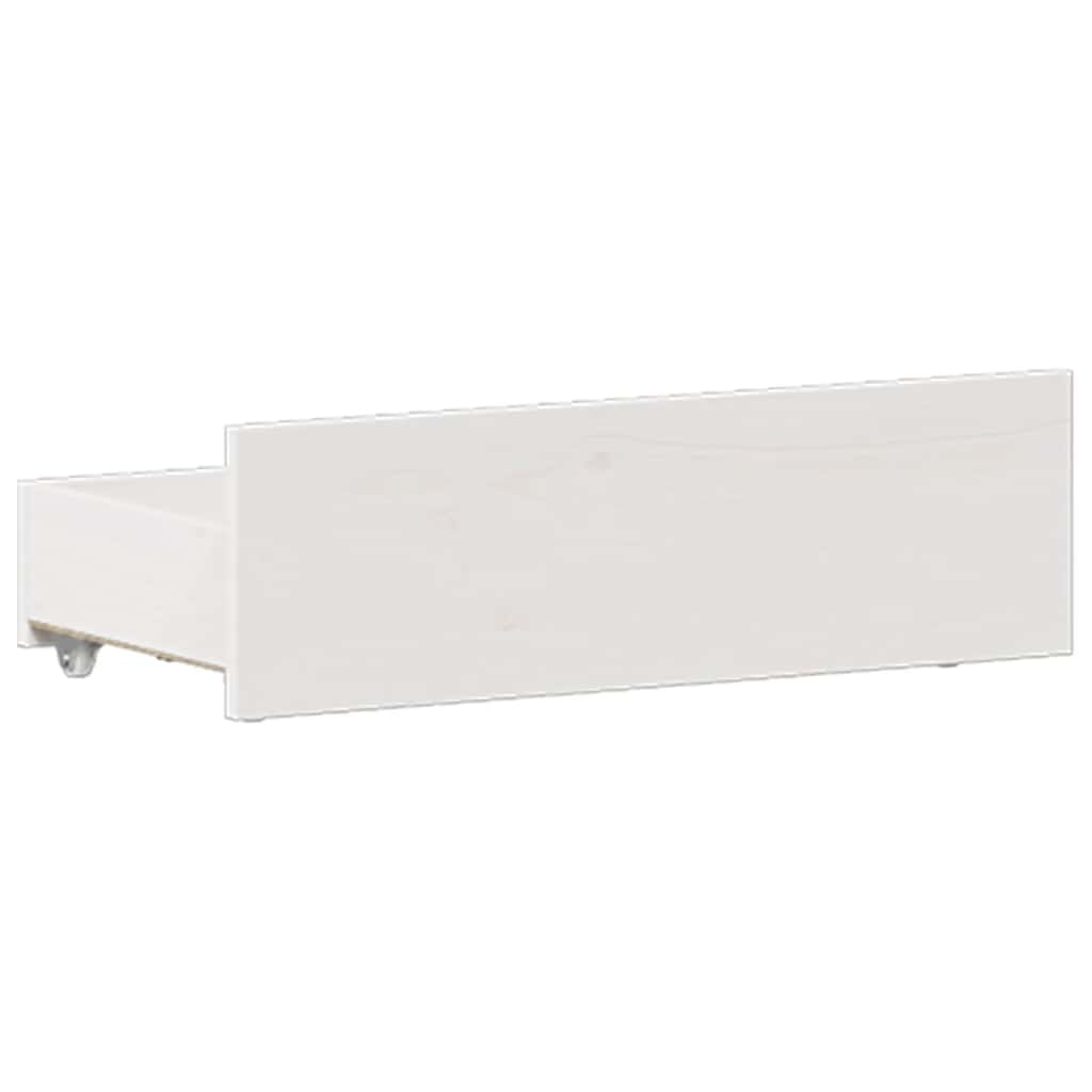 Bed Frame without Mattress with Headboard White 120x190 cm Small Double Solid Wood Pine