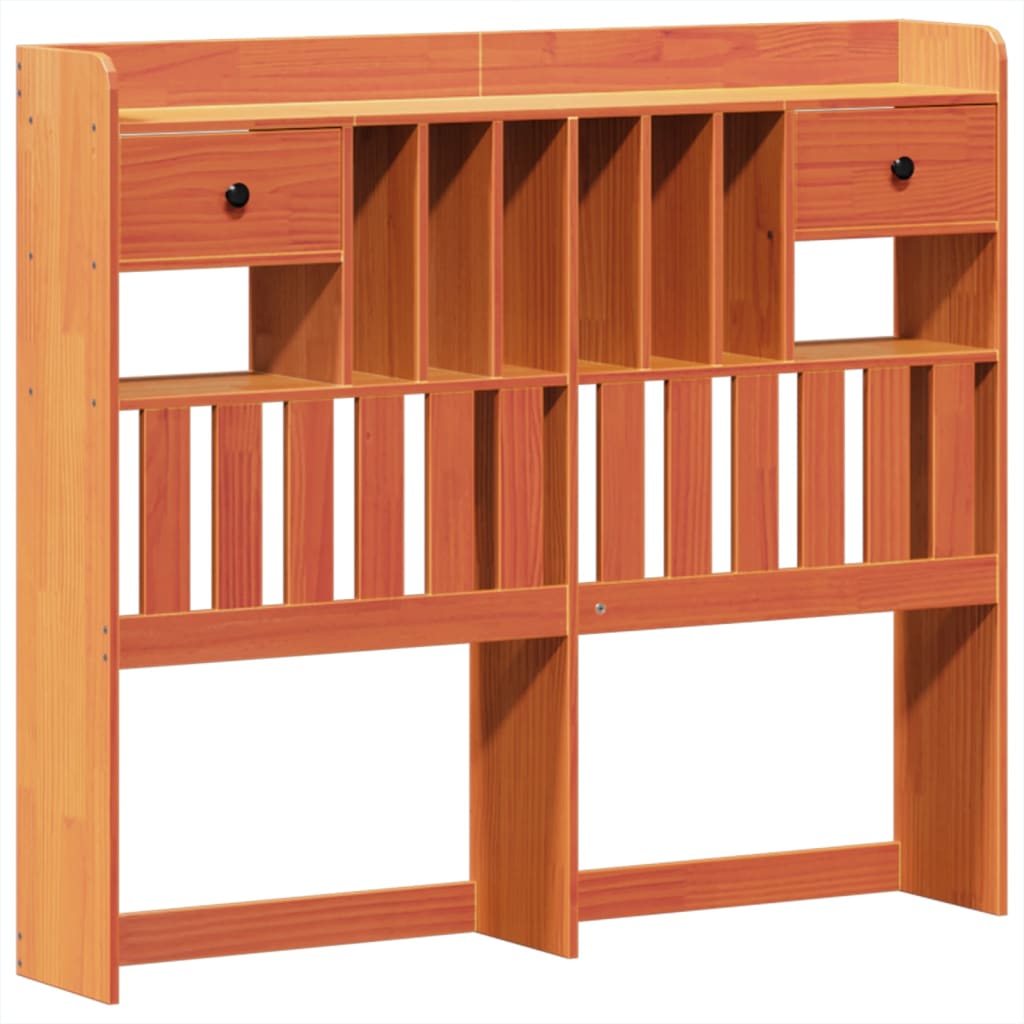 Bed Frame without Mattress Wax Brown 135x190 cm Solid Wood Pine