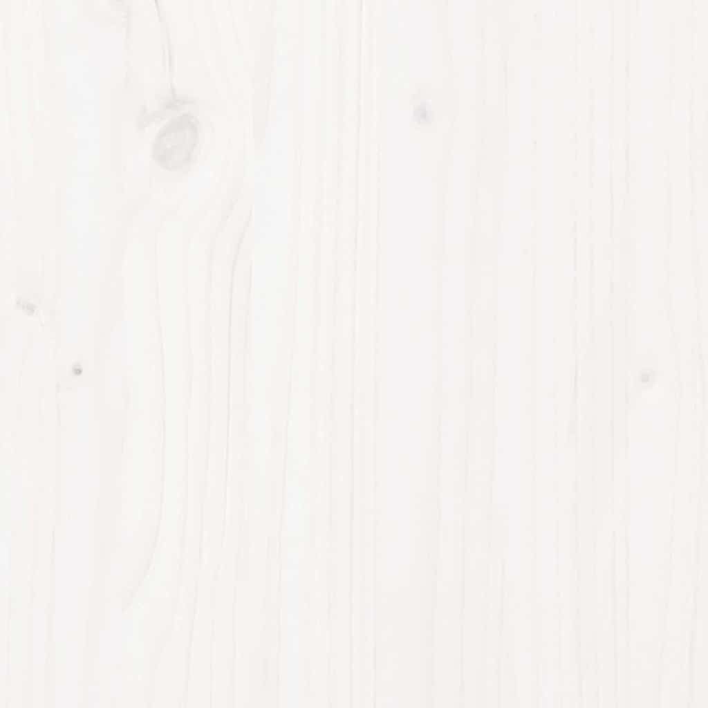 Bed Frame without Mattress White 90x190 cm Single Solid Wood Pine