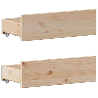 Bookcase Bed without Mattress 135x190 cm Double Solid Wood Pine
