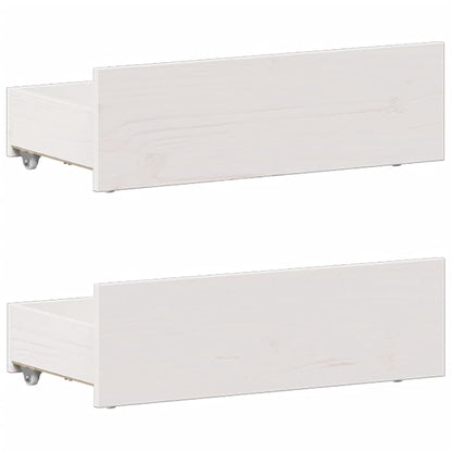 Bookcase Bed without Mattress White 75x190 cm Small Single Solid Wood Pine