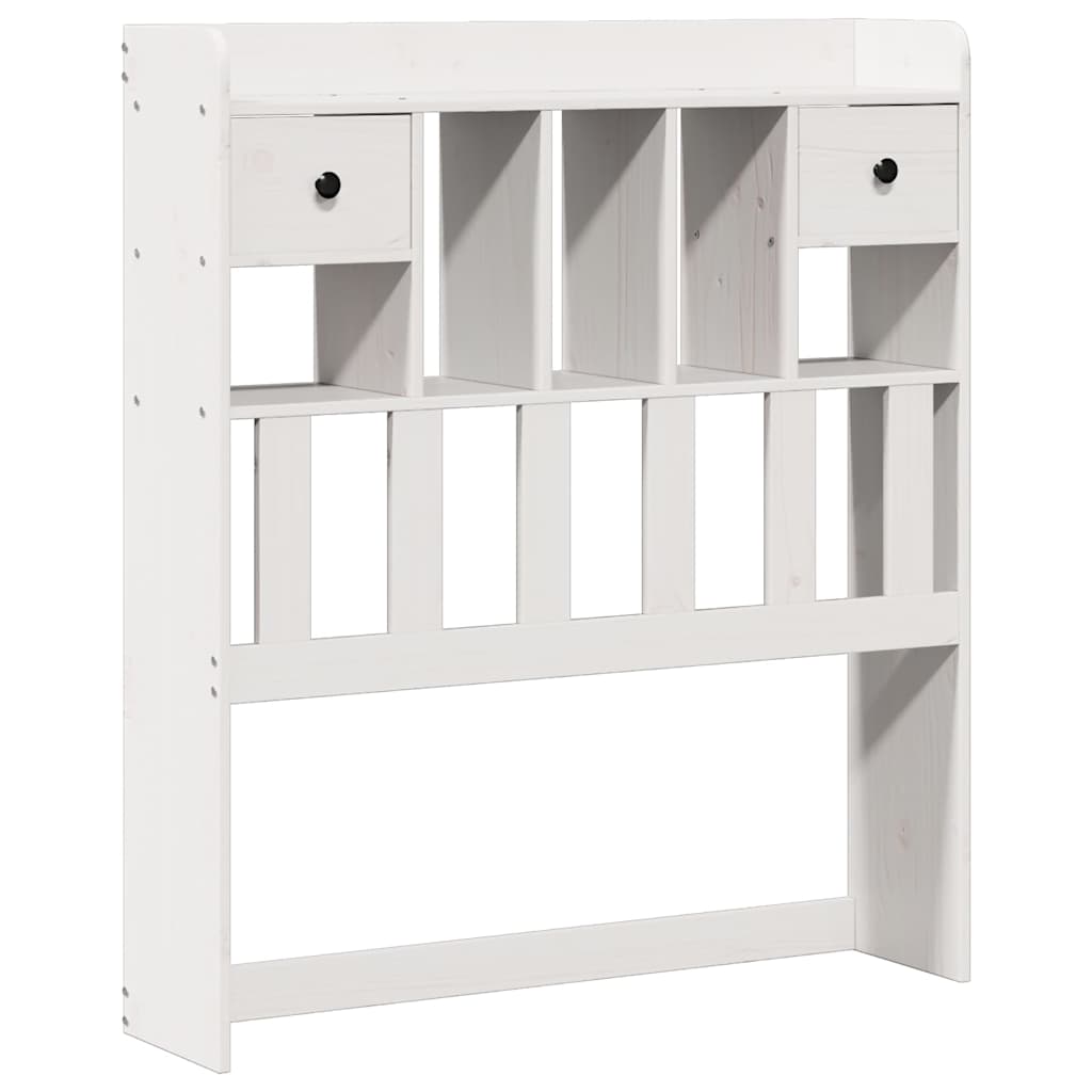 Bookcase Bed | White | Solid pinewood | 90x200 cm | Bookcase Bed