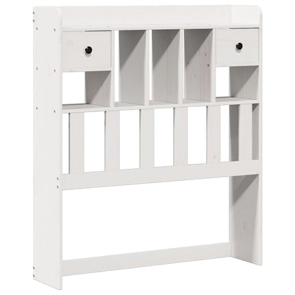 Bookcase Bed | White | Solid pinewood | 90x200 cm | Bookcase Bed