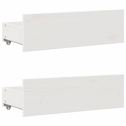 Bookcase Bed | White | Solid pinewood | 90x200 cm | Bookcase Bed