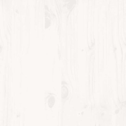 Bed Frame without Mattress White 150x200 cm King Size Solid Wood Pine
