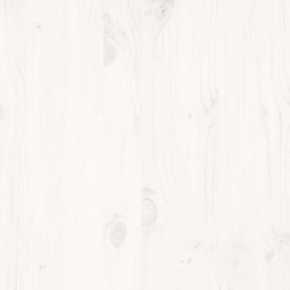 Bed Frame | White | Solid pinewood | King Size | Bed Frame | Rectangular