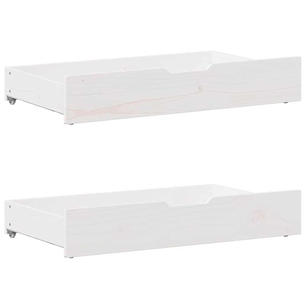 Bed Frame | White | Solid pinewood | Double | Bed Frame | Rectangular
