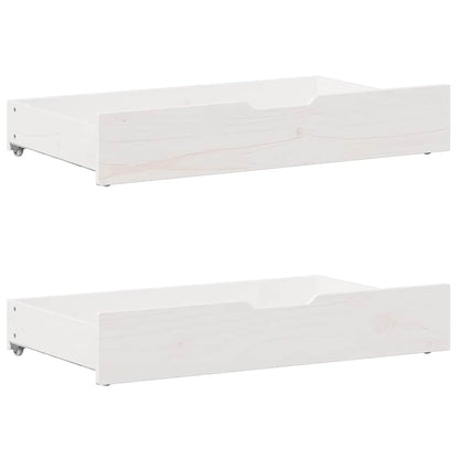 Bed Frame | White | Solid pinewood | Double | Bed Frame | Rectangular