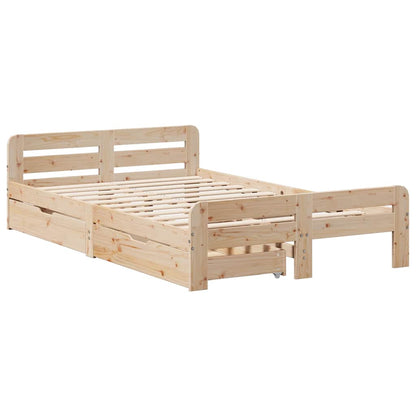 Bed Frame | Natural | Solid pinewood | Small Double | Bed Frame