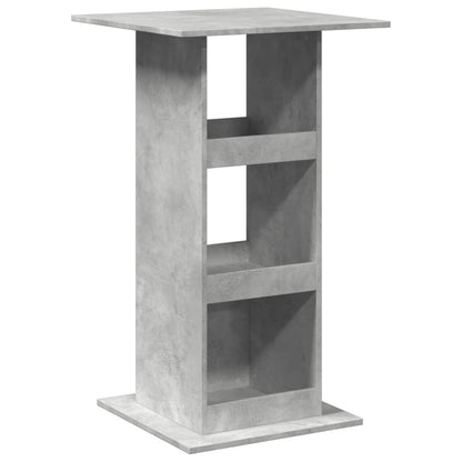 Bar Table with Storage Concrete Grey 60x60x102 cm Engineered Wood