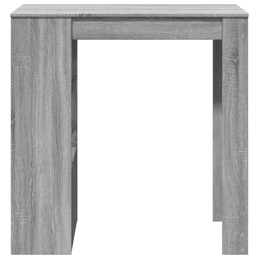 Bar Table with Racks Grey Sonoma 102x50x103.5 cm Engineered Wood