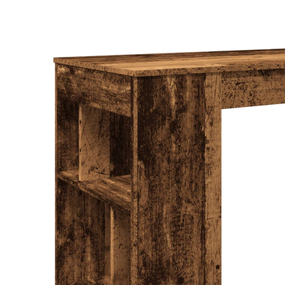 Bar Table with Racks Old Wood 102x50x103.5 cm Engineered Wood