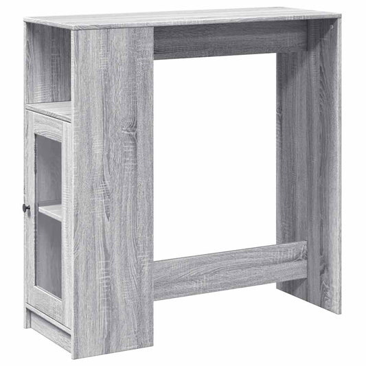 Bar Table | Grey Sonoma | Engineered wood | Tall | Bar Table