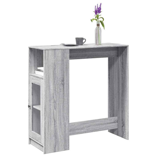 Bar Table | Grey Sonoma | Engineered wood | Tall | Bar Table