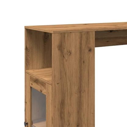 Bar Table with Racks Artisan Oak 101x40x103.5 cm Engineered Wood