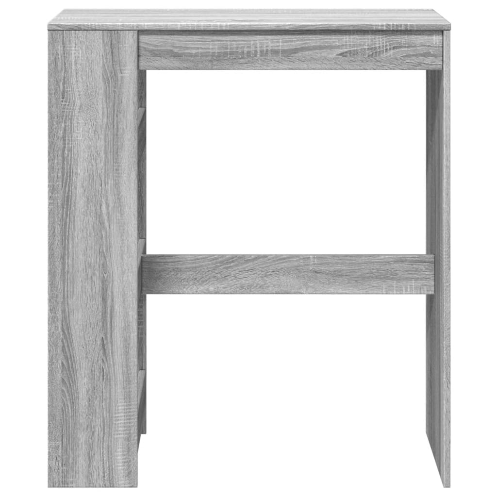 Bar Table with Racks Grey Sonoma 90x40x103.5 cm Engineered Wood