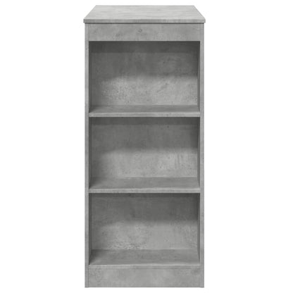 Bar Table with Racks Concrete Grey 95x47x103.5 cm Engineered Wood