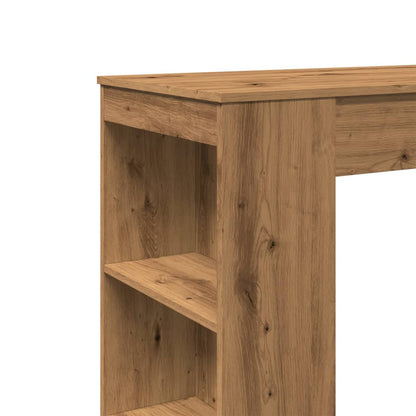 Bar Table with Racks Artisan Oak 95x47x103.5 cm Engineered Wood