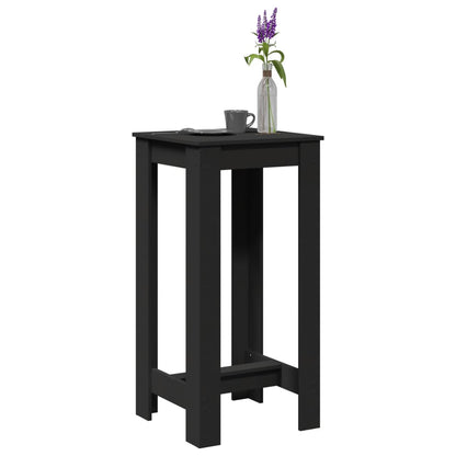 Bar Table Black 51x50x103.5 cm Engineered Wood