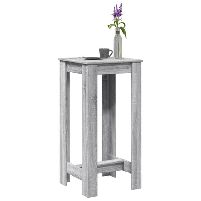 Bar Table Grey Sonoma 51x50x103.5 cm Engineered Wood