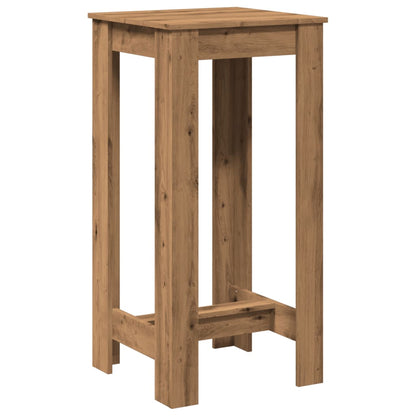 Bar Table Artisan Oak 51x50x103,5 cm Engineered Wood
