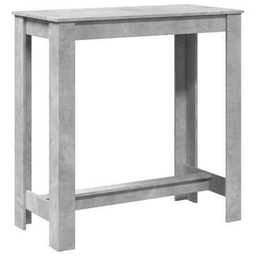 Bar Table Concrete Grey 102x50x103.5 cm Engineered Wood