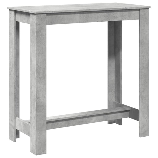 Bar Table Concrete Grey 102x50x103,5 cm Engineered Wood