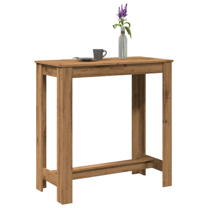 Bar Table Artisan Oak 102x50x103.5 cm Engineered Wood